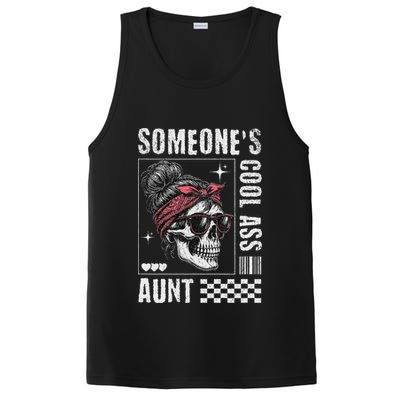 SomeoneS Cool Ass Aunt Funny Skeleton PosiCharge Competitor Tank