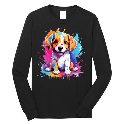 super cute art puppy Long Sleeve Shirt