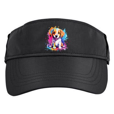 super cute art puppy Adult Drive Performance Visor
