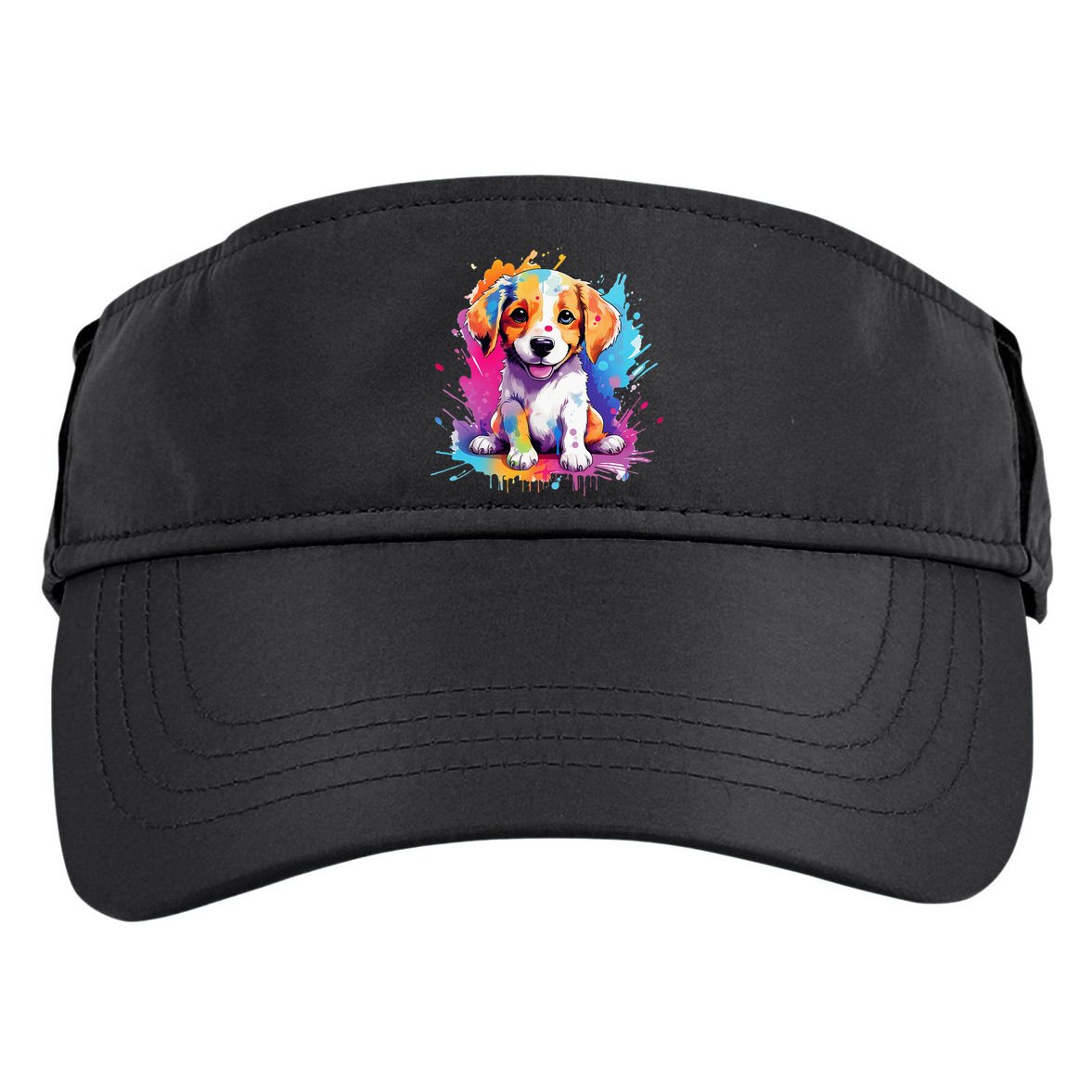 super cute art puppy Adult Drive Performance Visor