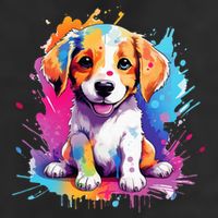 super cute art puppy Adult Drive Performance Visor