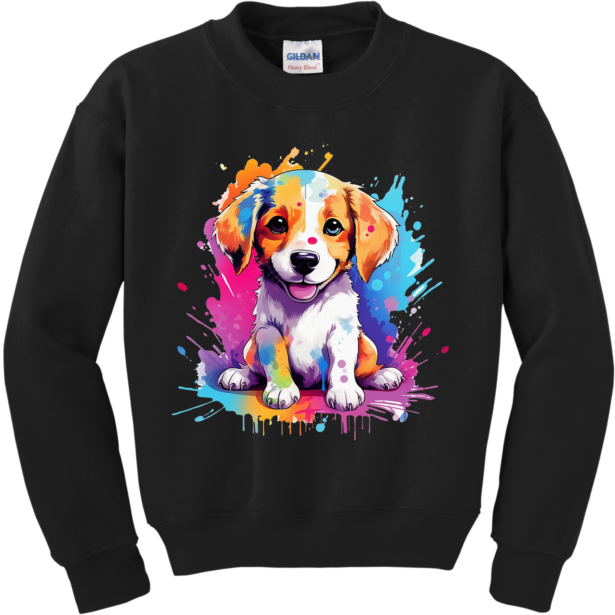super cute art puppy Kids Sweatshirt