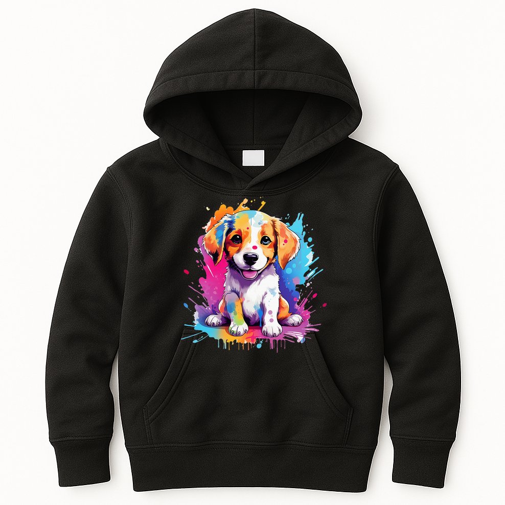 super cute art puppy Kids Hoodie