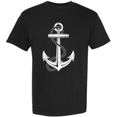 Sailor Costume Anchor Captain Sailing Children Garment-Dyed Heavyweight T-Shirt