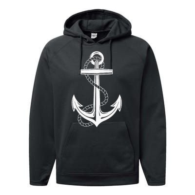 Sailor Costume Anchor Captain Sailing Children Performance Fleece Hoodie