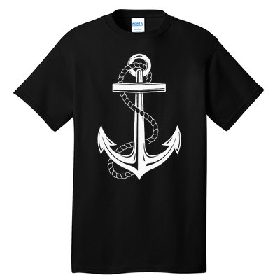 Sailor Costume Anchor Captain Sailing Children Tall T-Shirt