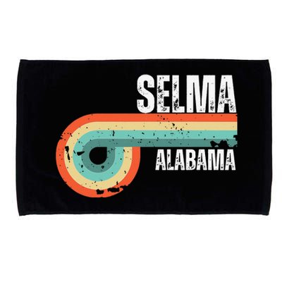 Selma City Alabama State Vintage Retro Souvenir Microfiber Hand Towel