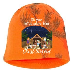 Sheltie Christmas Adorable Nativity With Shelties Gift Kati - Camo Knit Beanie