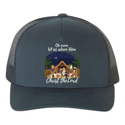 Sheltie Christmas Adorable Nativity With Shelties Gift Yupoong Adult 5-Panel Trucker Hat