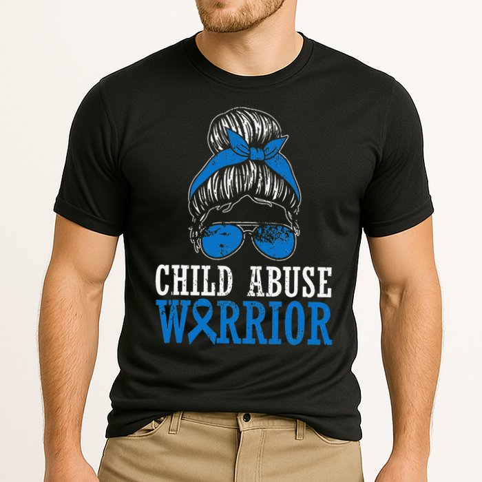 Stop Child Abuse Awareness Support Cooling Performance Crew T-Shirt