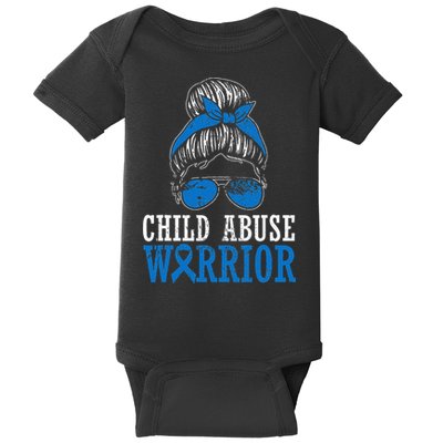 Stop Child Abuse Awareness Support Baby Bodysuit