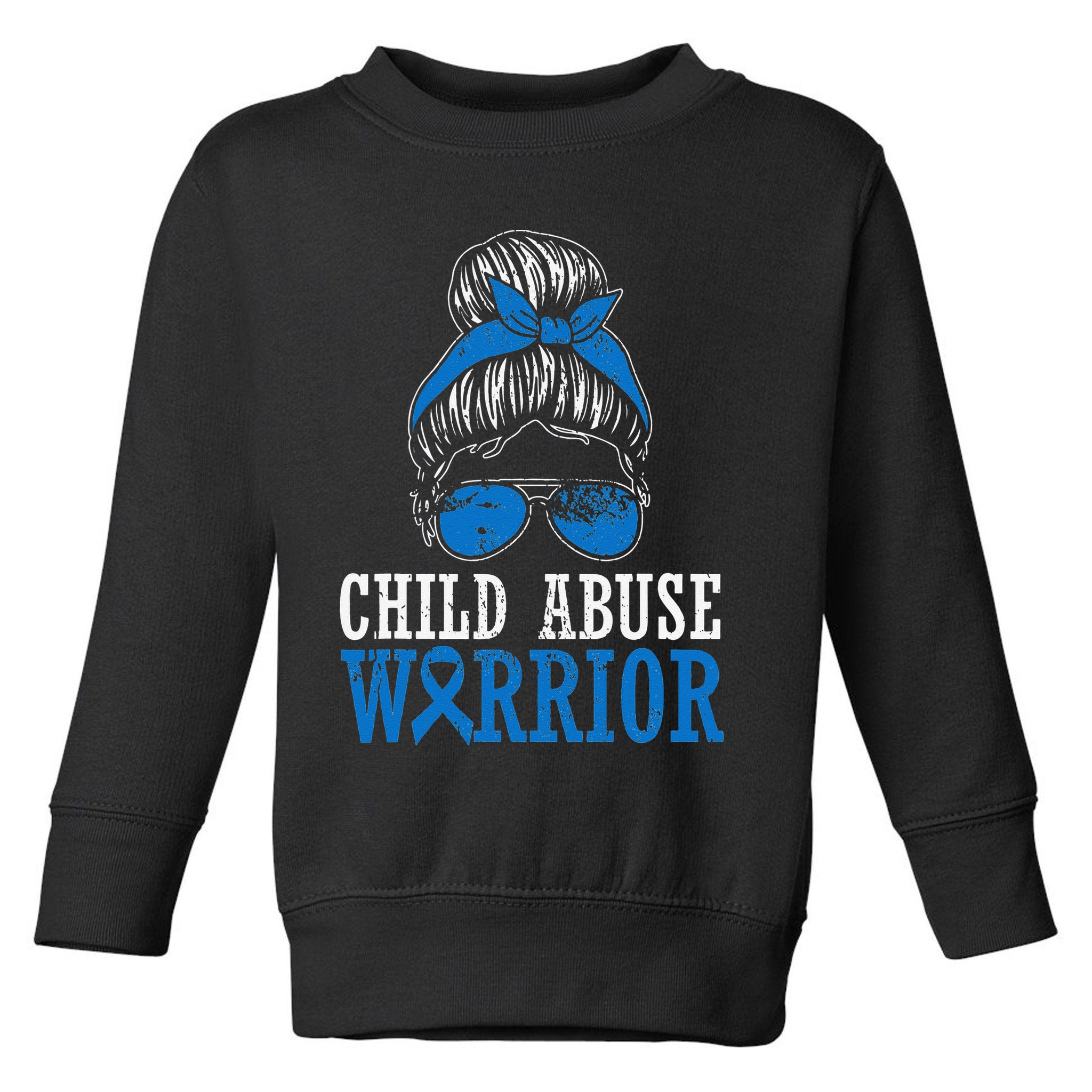 Stop Child Abuse Awareness Support Toddler Sweatshirt