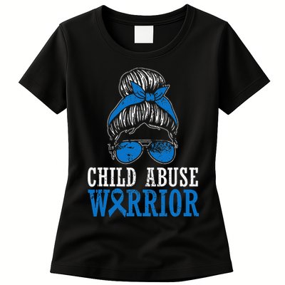 Stop Child Abuse Awareness Support Womens T-Shirt