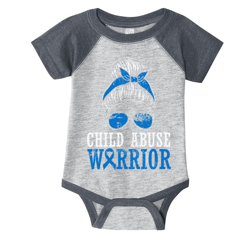 Stop Child Abuse Awareness Support Infant Baby Jersey Bodysuit