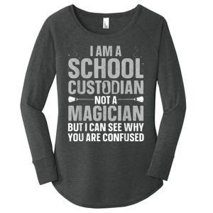 School Custodian Art For Custodian Appreciation Women's Perfect Tri Tunic Long Sleeve Shirt