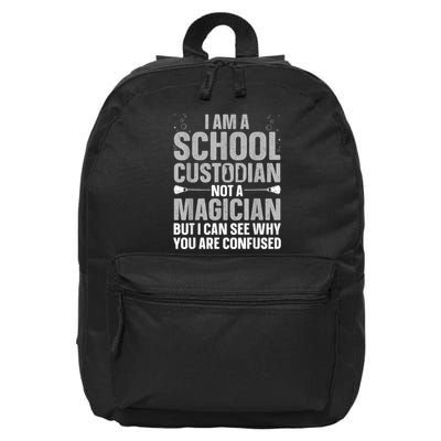 School Custodian Art For Custodian Appreciation 16 in Basic Backpack