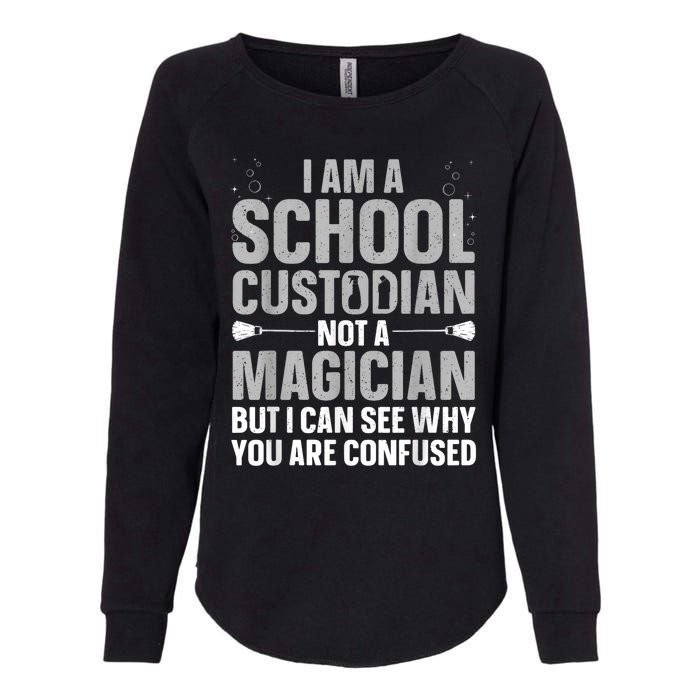 School Custodian Art For Custodian Appreciation Womens California Wash Sweatshirt