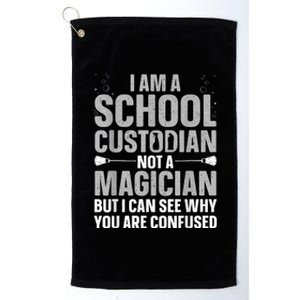 School Custodian Art For Custodian Appreciation Platinum Collection Golf Towel