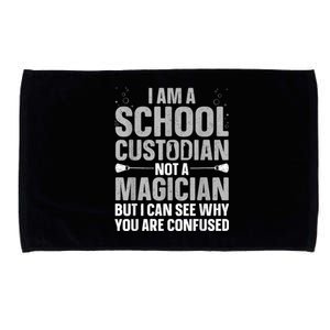 School Custodian Art For Custodian Appreciation Microfiber Hand Towel