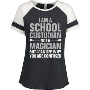 School Custodian Art For Custodian Appreciation Enza Ladies Jersey Colorblock Tee