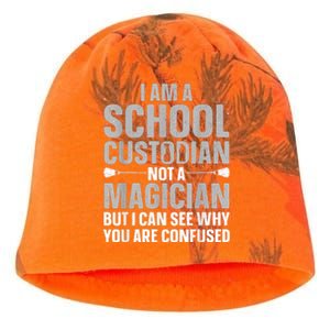 School Custodian Art For Custodian Appreciation Kati - Camo Knit Beanie