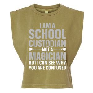 School Custodian Art For Custodian Appreciation Garment-Dyed Women's Muscle Tee