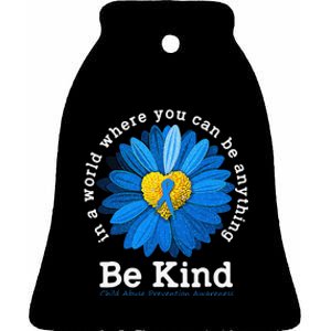 Stop Child Abuse Child Abuse Awareness Prevention Ceramic Bell Ornament