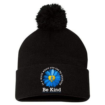 Stop Child Abuse Child Abuse Awareness Prevention Pom Pom 12in Knit Beanie