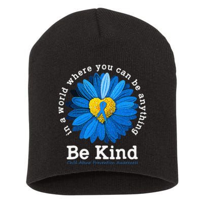 Stop Child Abuse Child Abuse Awareness Prevention Short Acrylic Beanie