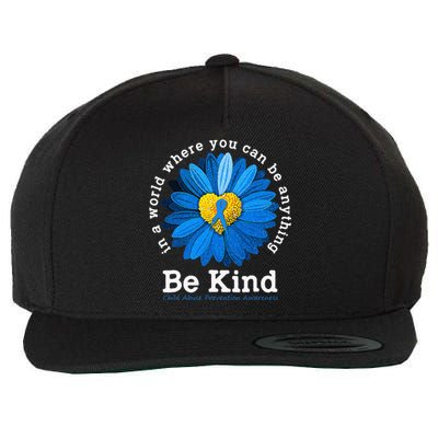 Stop Child Abuse Child Abuse Awareness Prevention Wool Snapback Cap