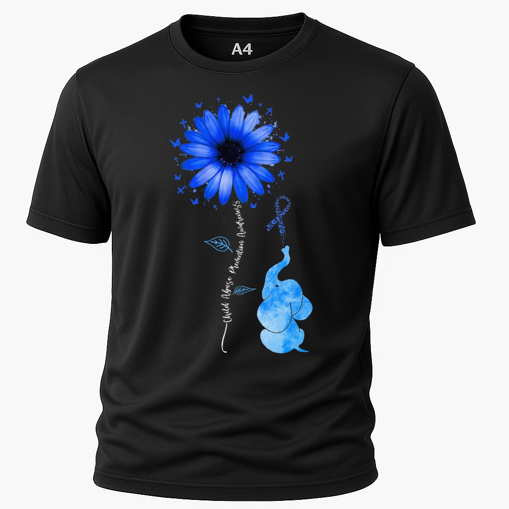 Stop Child Abuse Prevention Awareness Month Cooling Performance Crew T-Shirt