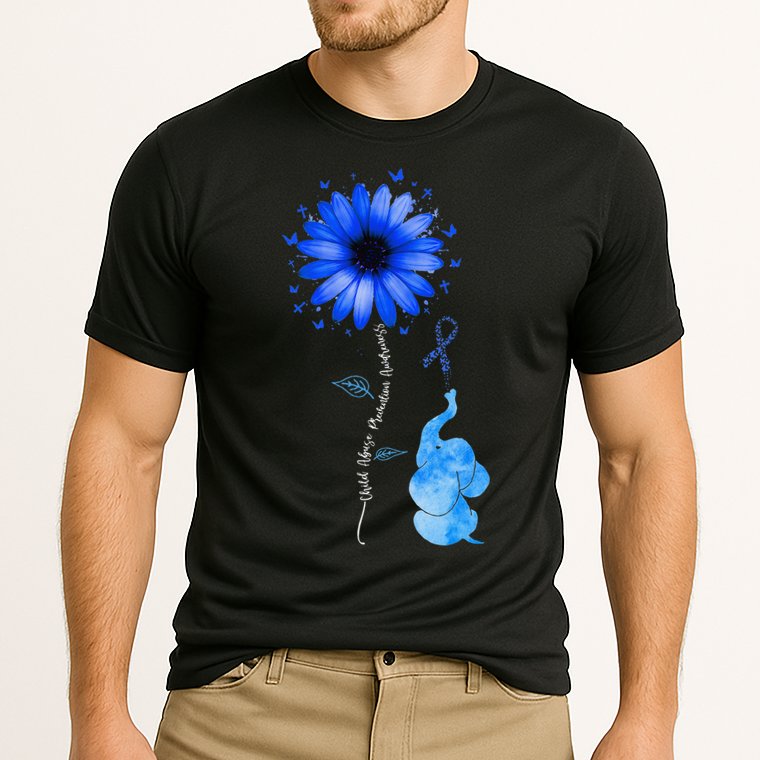 Stop Child Abuse Prevention Awareness Month Cooling Performance Crew T-Shirt