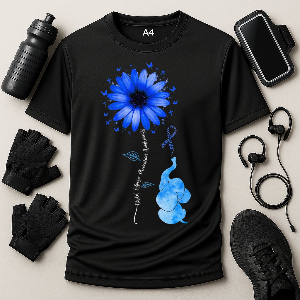 Stop Child Abuse Prevention Awareness Month Cooling Performance Crew T-Shirt