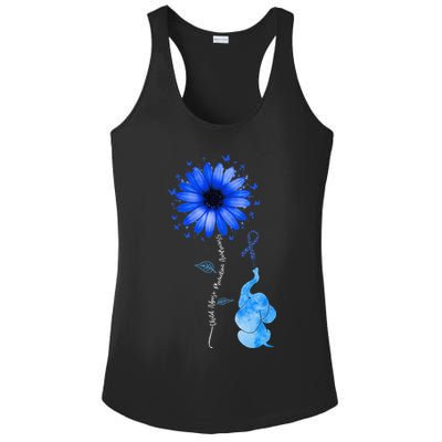 Stop Child Abuse Prevention Awareness Month Ladies PosiCharge Competitor Racerback Tank