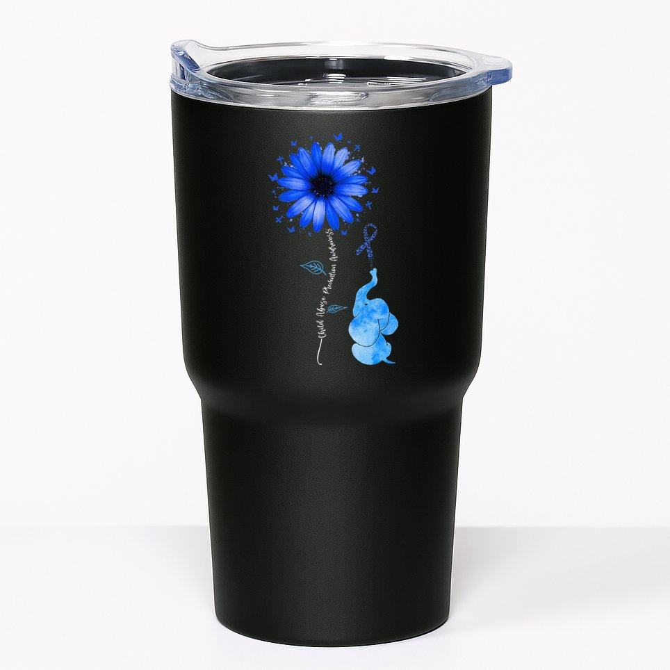 Stop Child Abuse Prevention Awareness Month Tumbler