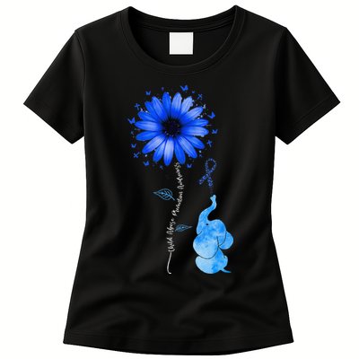 Stop Child Abuse Prevention Awareness Month Womens T-Shirt