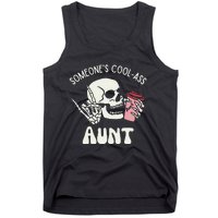 SomeoneS Cool Ass Aunt Cool Auntie Club Skull Skeleton Tank Top