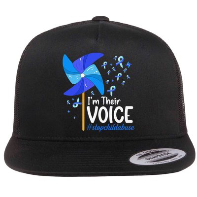 Stop Child Abuse Prevetion Awareness Month Rainbow Premium Flatbill Hat