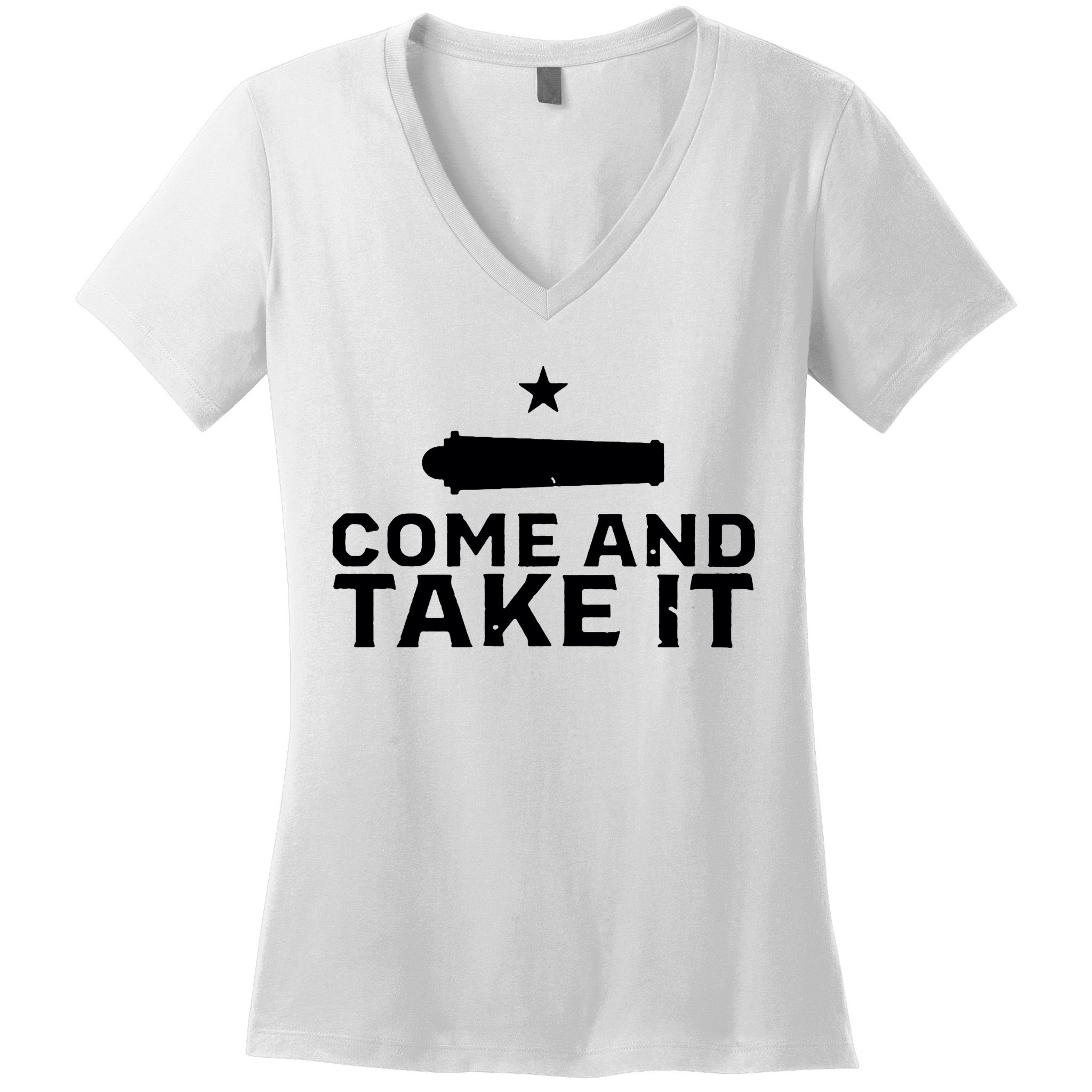 Skeeters Come And Take It Women's V-Neck T-Shirt