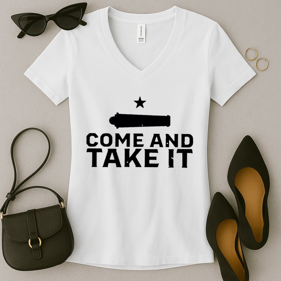 Skeeters Come And Take It Women's V-Neck T-Shirt