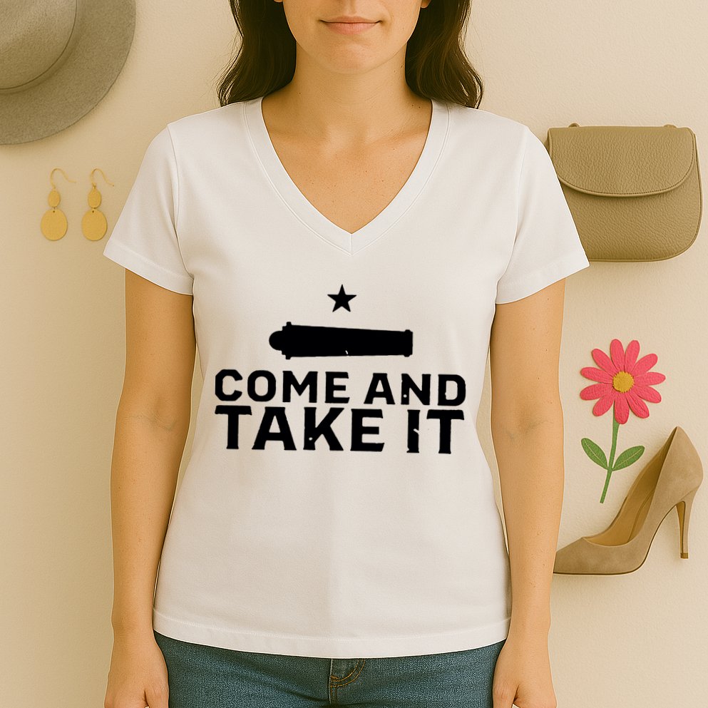 Skeeters Come And Take It Women's V-Neck T-Shirt