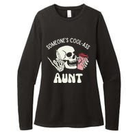 SomeoneS Cool Ass Aunt Cool Auntie Club Skull Skeleton Womens CVC Long Sleeve Shirt