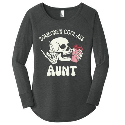 SomeoneS Cool Ass Aunt Cool Auntie Club Skull Skeleton Women's Perfect Tri Tunic Long Sleeve Shirt