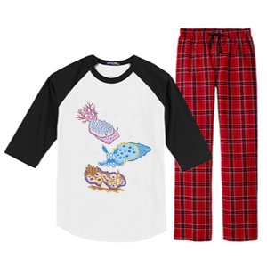 Sea Cucumber Animal Ocean Life Lover Plastic Free Cute Gift Raglan Sleeve Pajama Set