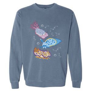 Sea Cucumber Animal Ocean Life Lover Plastic Free Cute Gift Garment-Dyed Sweatshirt