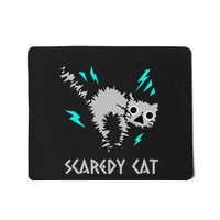 Scaredy Cat Anxious Nervous Unglued Scared Kitty Cat Mousepad