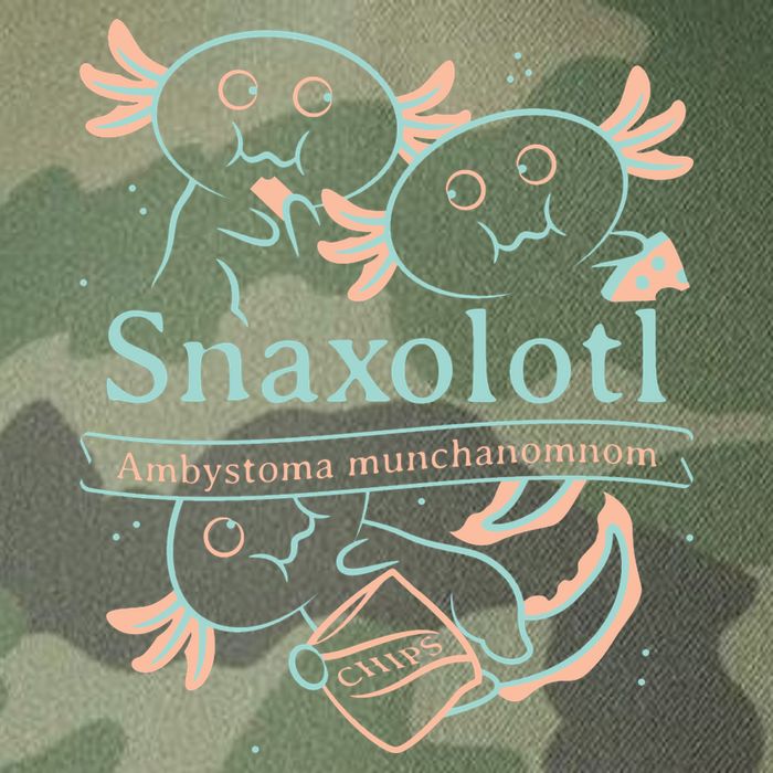 Snaxolotl Cute Axolotl Chips Legacy Tie Dye Trucker Hat
