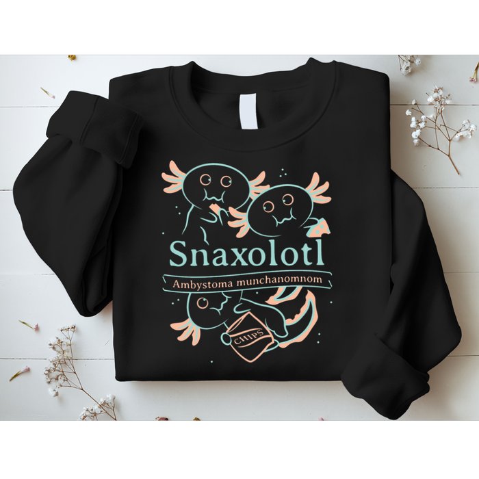 Snaxolotl Cute Axolotl Chips Sweatshirt