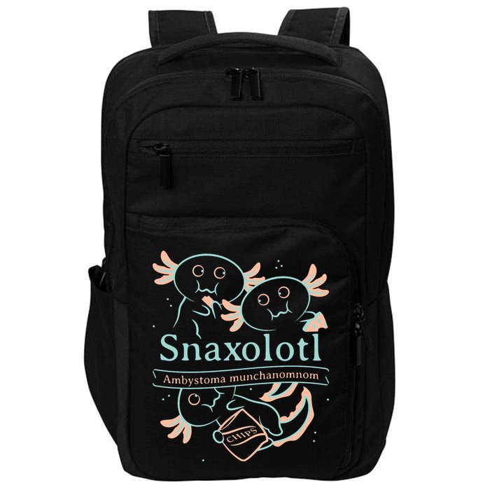Snaxolotl Cute Axolotl Chips Impact Tech Backpack