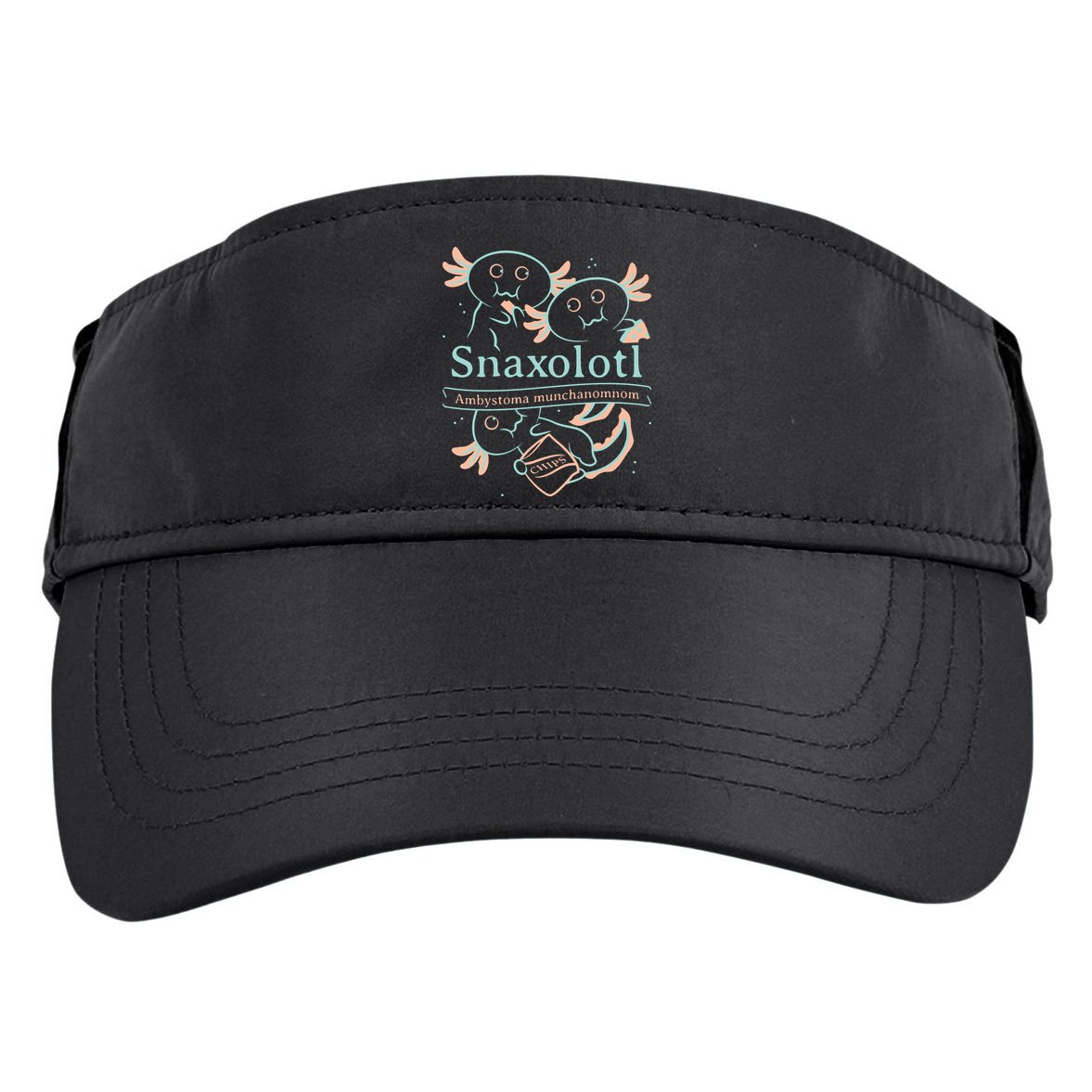 Snaxolotl Cute Axolotl Chips Adult Drive Performance Visor